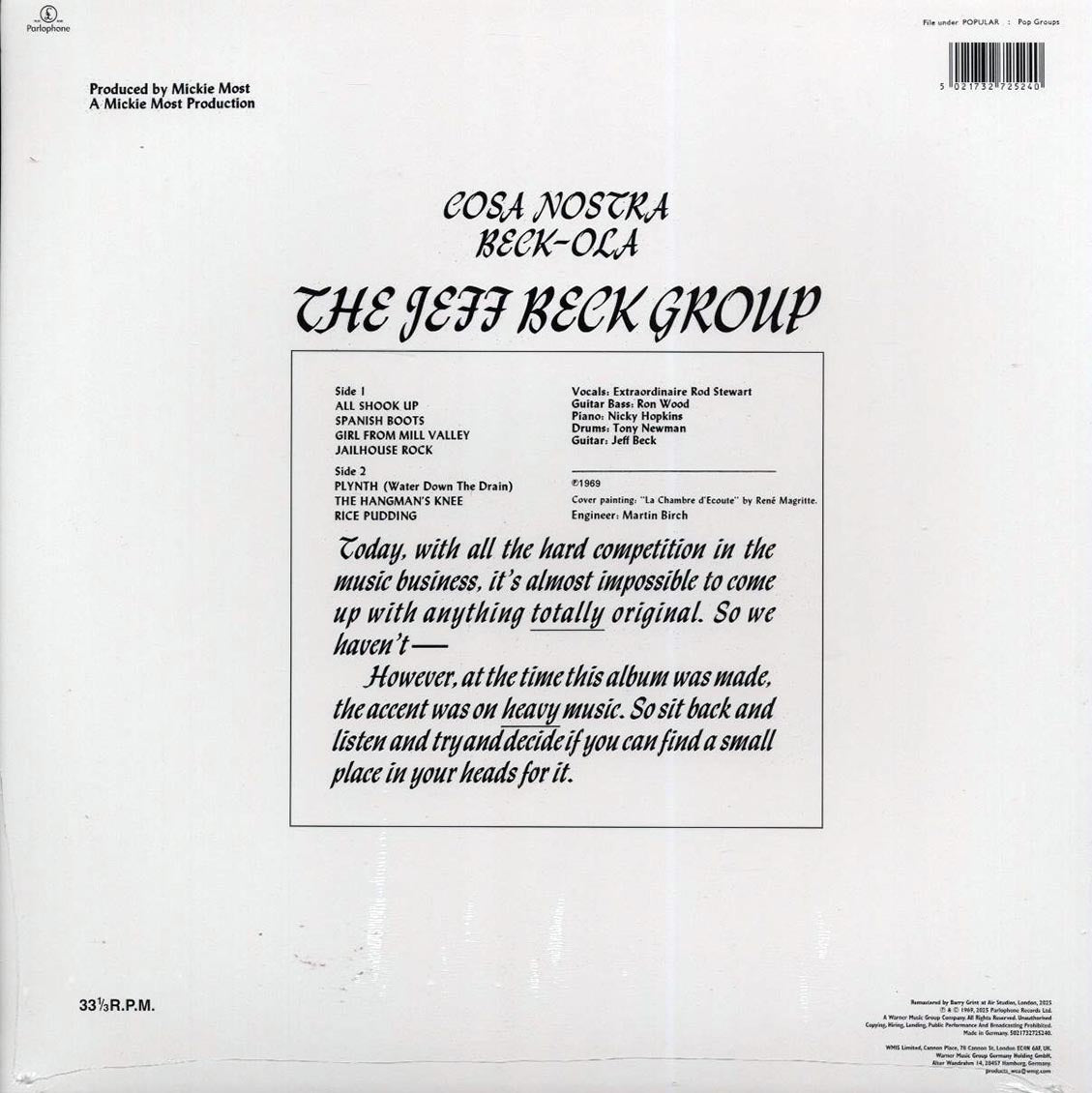 Jeff Beck Group - Beck-Ola (white vinyl) Vinyl Record