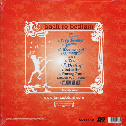 James Blunt - Back To Bedlam: The Demos (RSD 2025) (ltd. ed.) (red vinyl) Vinyl Record