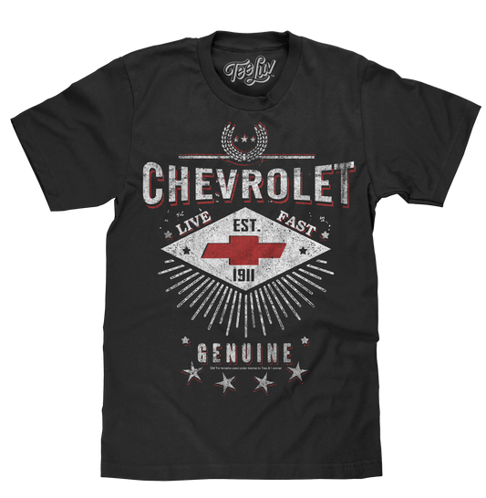 Chevrolet Live Fast T-Shirt - Black
