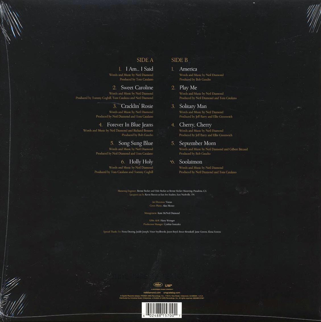 Neil Diamond - All-Time Greatest Hits Vinyl Record