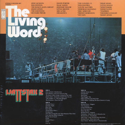 Isaac Hayes, The Emotions, Richard Pryor, David Porter Show, Etc. - The Living Word: Wattstax 2 (50th Anniv. Ed.) (2xLP) Vinyl Record