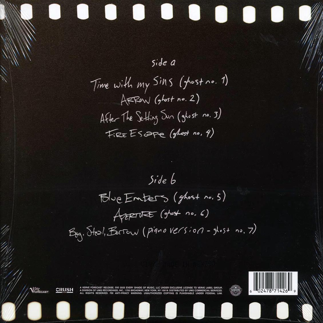 The Head And The Heart - Ghosts In The Machinery (RSD 2025) (ltd. ed.) (cloudy lens) Vinyl Record