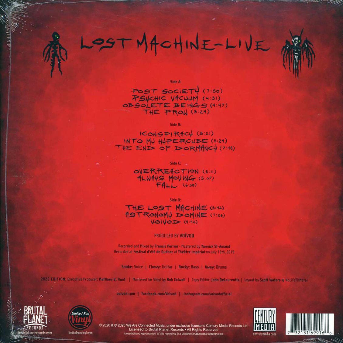 Voivod - Lost Machine - Live (RSD 2025) (ltd. ed.) (2xLP) (orange/strawberry swirl vinyl) Vinyl Record