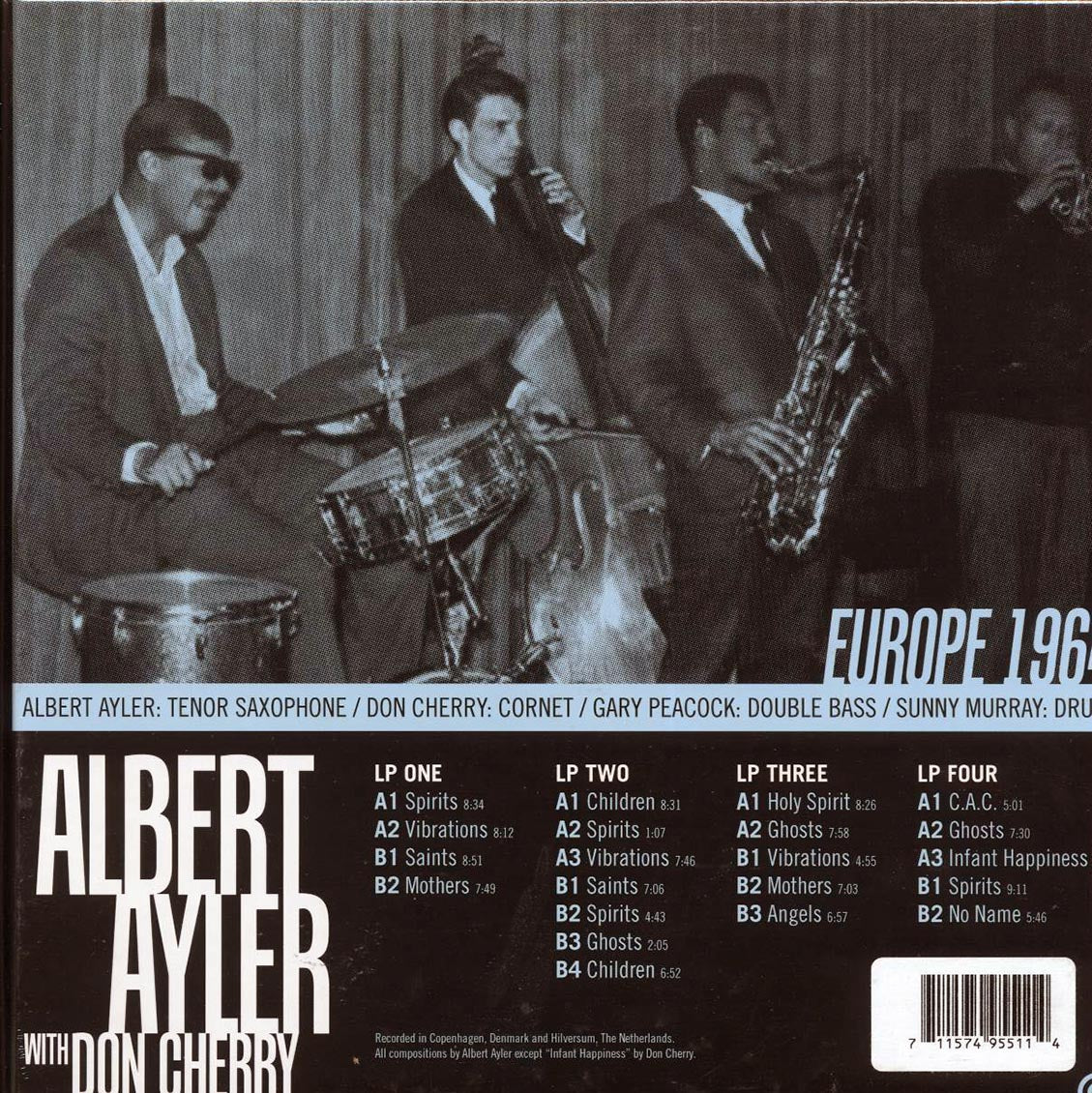 Albert Ayler, Don Cherry - Europe 1964 (RSD 2025) (ltd. ed.) (4xLP) (box set) Vinyl Record