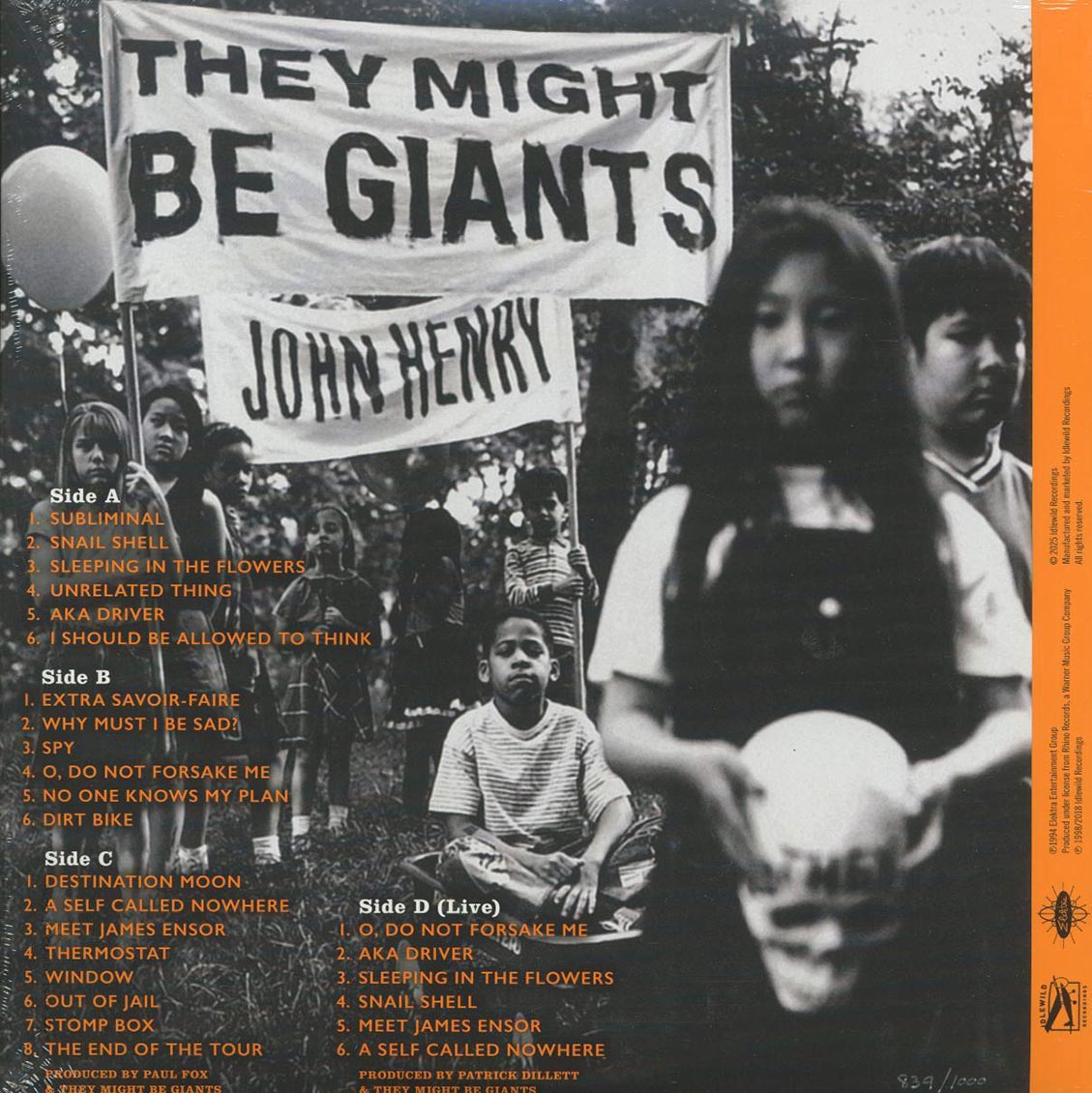 They Might Be Giants - John Henry (+6 bonus tracks) (RSD 2025) (hand-numbered ltd. ed.) (2xLP) (180g) (violet vinyl) Vinyl Record