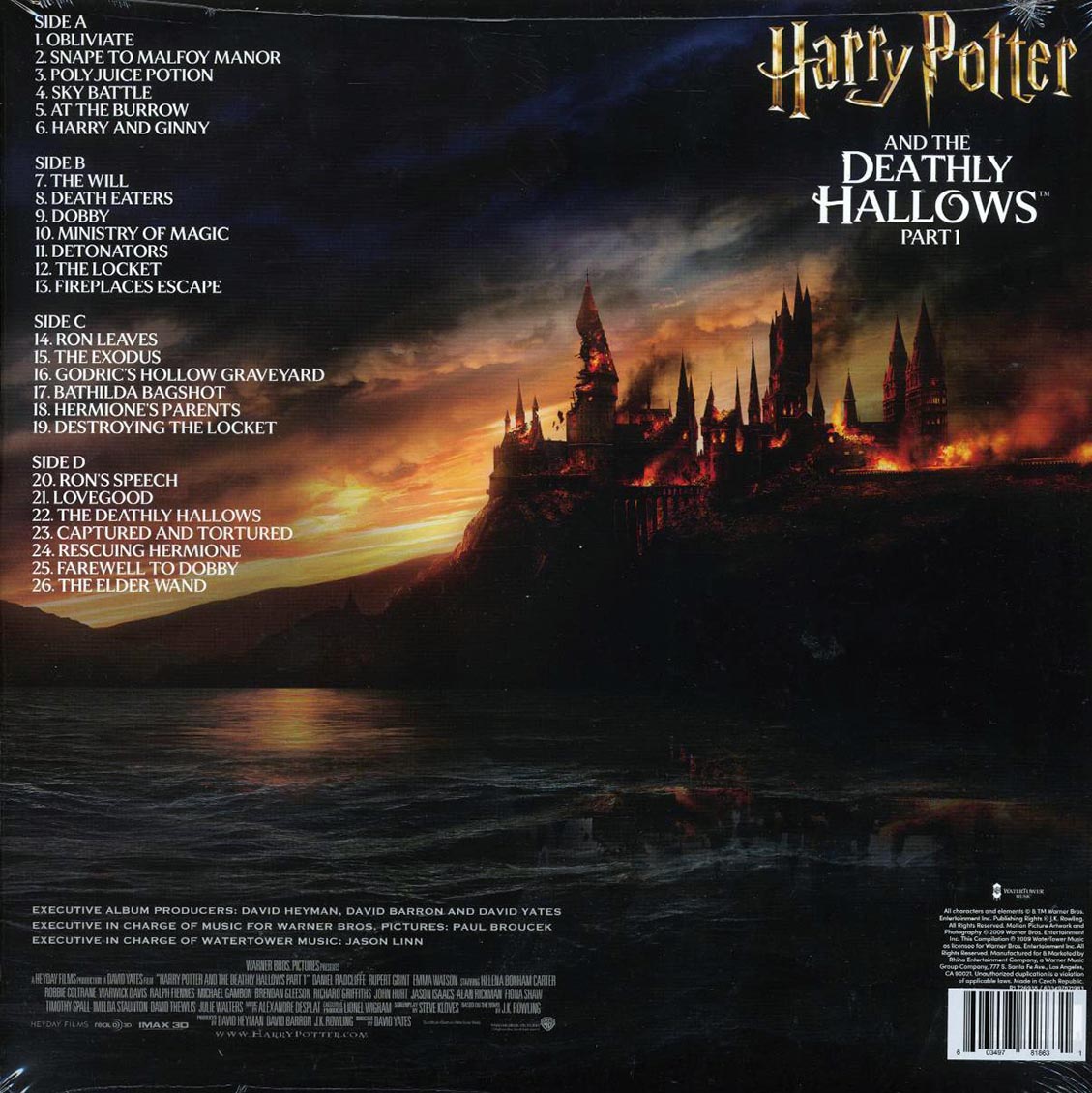 Alexandre Desplat - Harry Potter And The Deathly Hallows Part 1: Original Motion Picture Soundtrack (2xLP) (clear vinyl) Vinyl Record