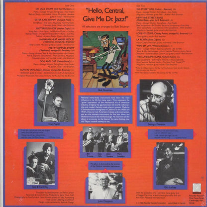 Bob Brozman - Hello Central Give Me Dr. Jazz (1985 FIRST PRESS) Vinyl Record