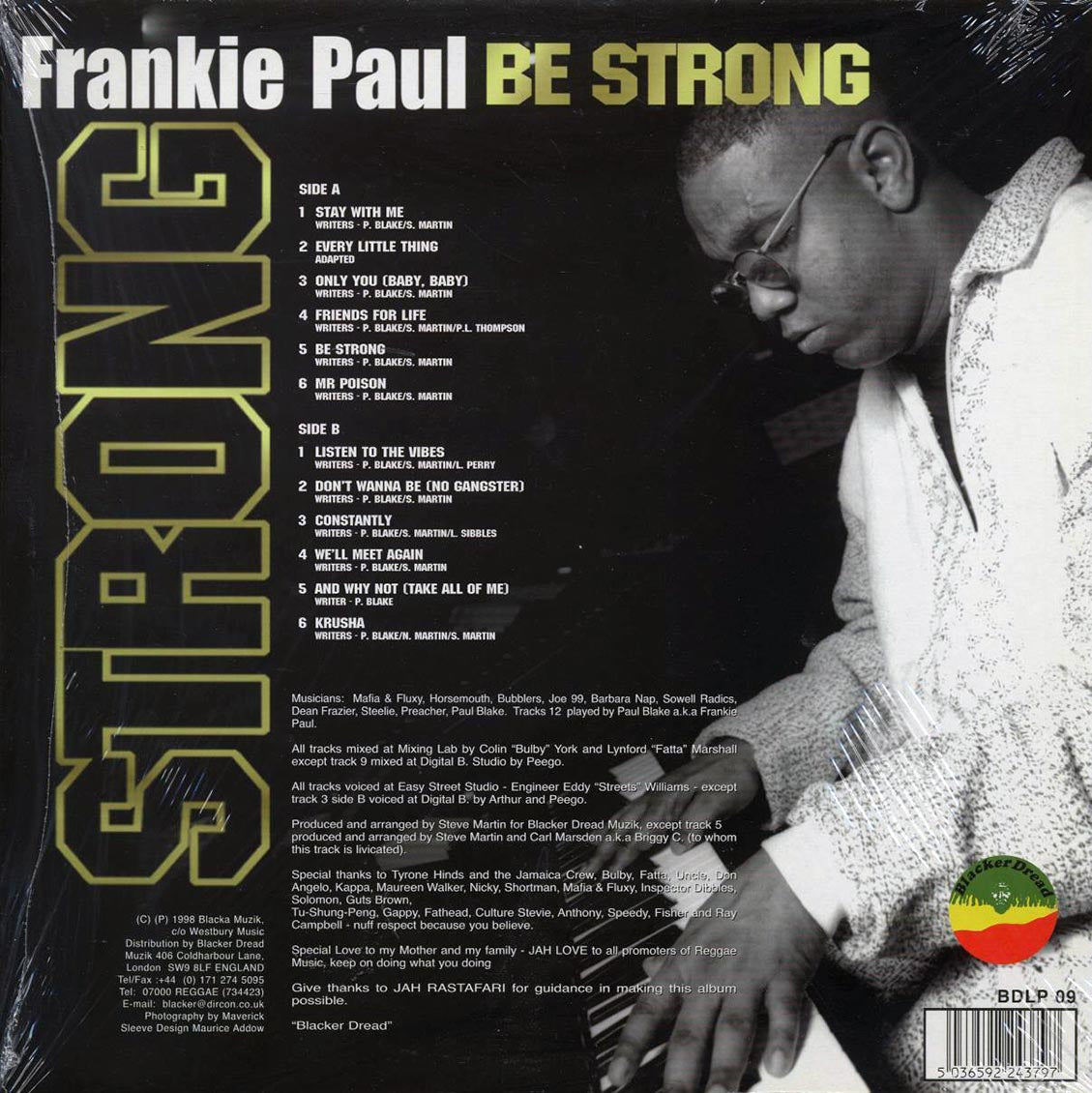 Frankie Paul - Be Strong Vinyl Record