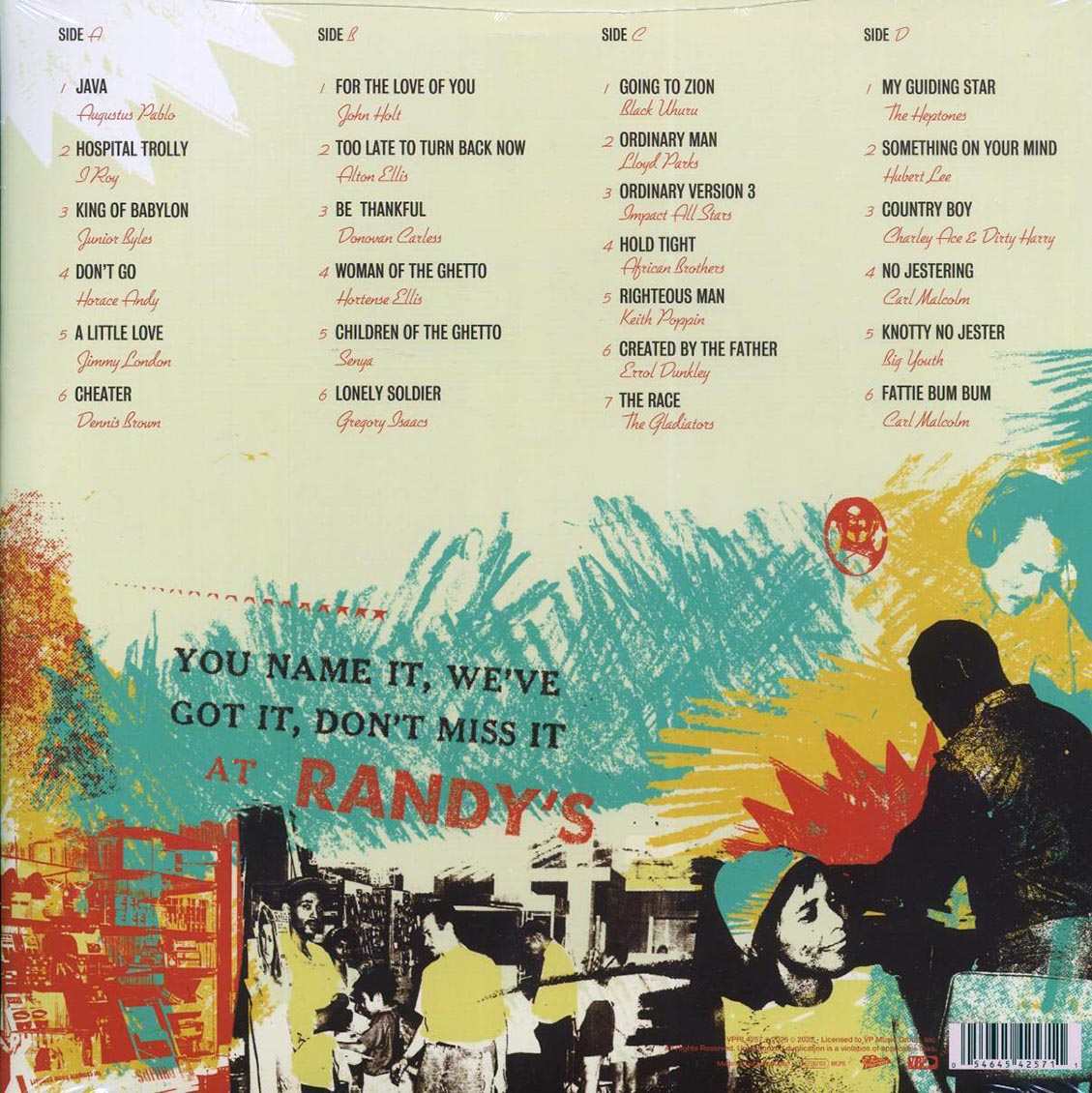 The Gladiators, Gregory Isaacs, The Heptones, I Roy, Errol Dunkley, Etc. - Randy's 50th Anniversary Chapter 2: Reggae Anthology (2xLP) Vinyl Record