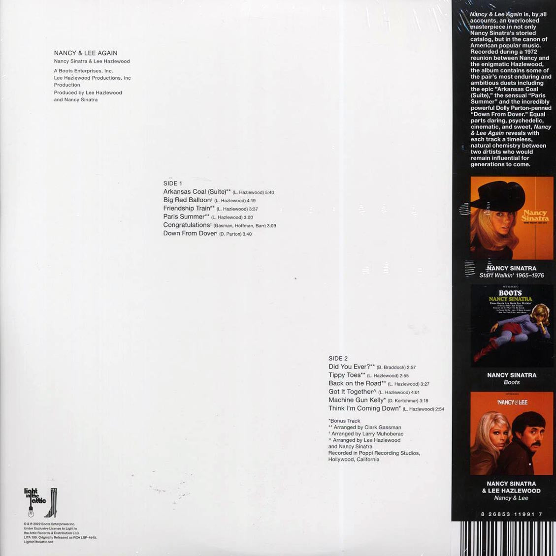Nancy Sinatra, Lee Hazlewood - Nancy & Lee Again (ltd. ed.) (big red balloon swirl vinyl) (RTI press) Vinyl Record