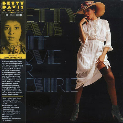 Betty Davis - Is It Love Or Desire (silver metallic vinyl) (RTI press) Vinyl Record
