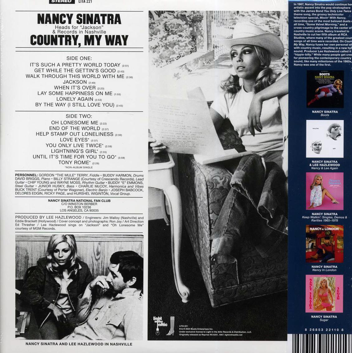 Nancy Sinatra - Country, My Way (+5 bonus tracks) (RTI press) Vinyl Record