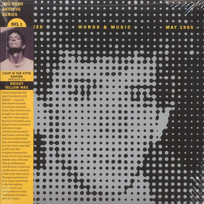 Lou Reed - Words & Music, May 1965 (yellow vinyl) (RTI press) Vinyl Record