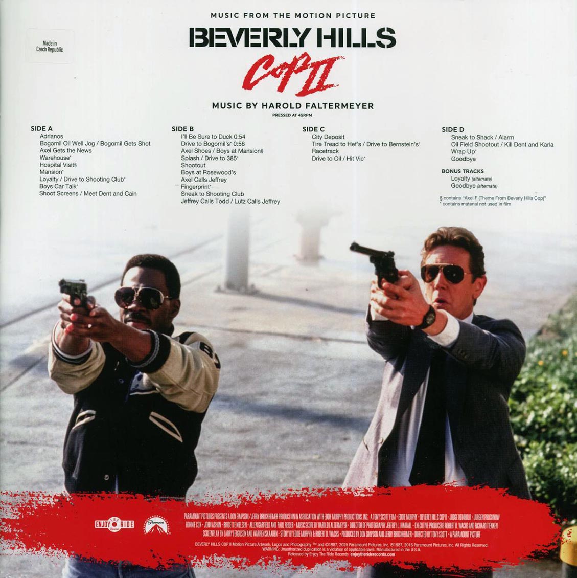 Harold Faltermeyer - Beverly Hills Cop II: Music From The Motion Picture (ltd. ed.) (2xLP) (splatter vinyl) Vinyl Record