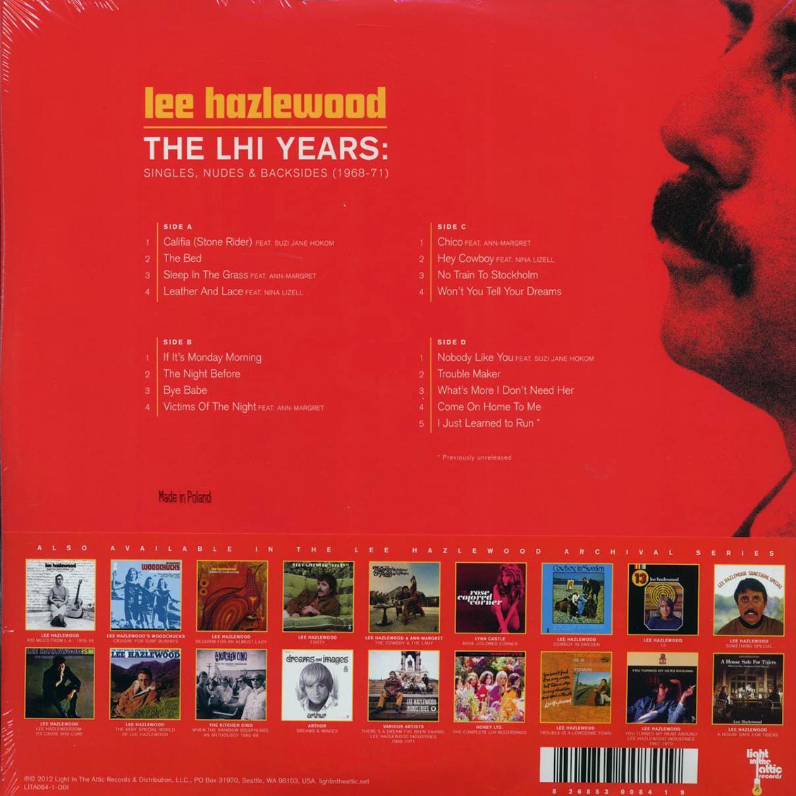 Lee Hazlewood - The LHI Years: Singles, Nudes & Backsides 1968-71 (2xLP) Vinyl Record