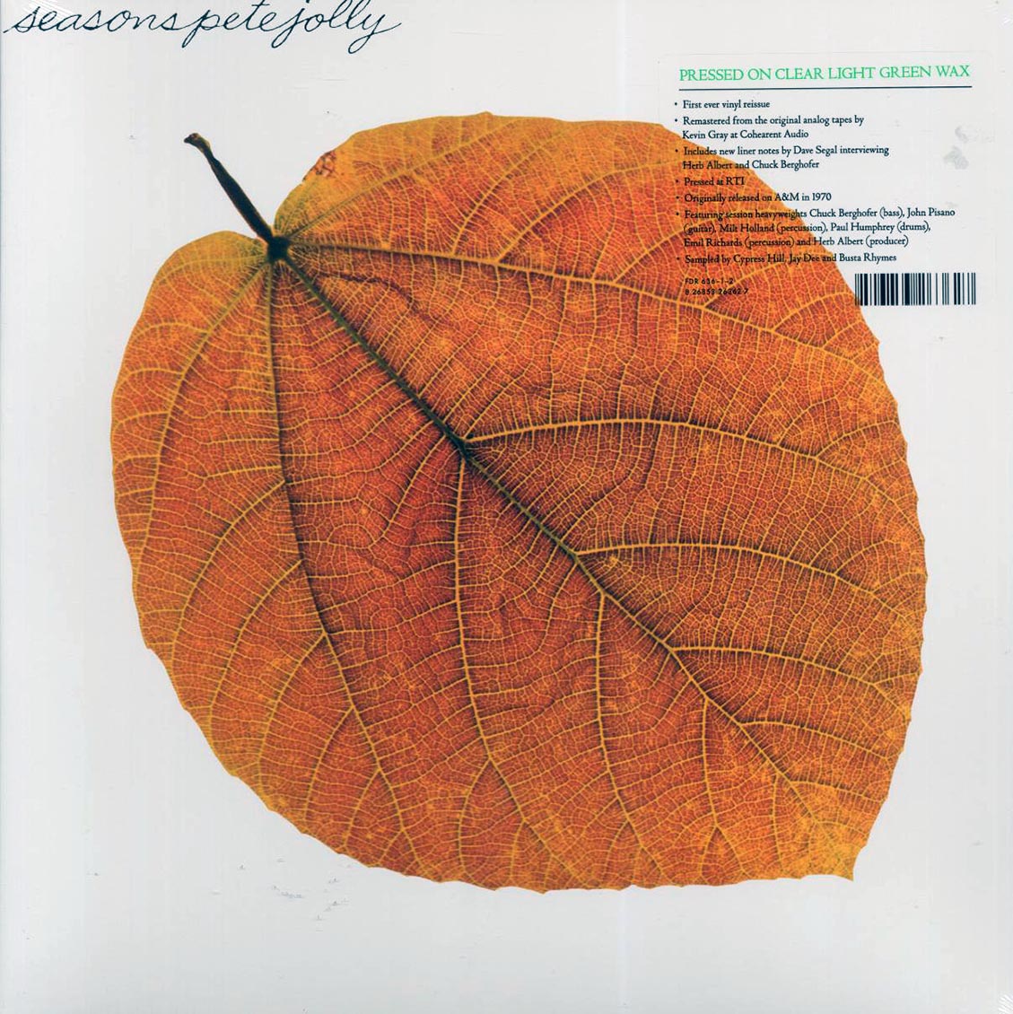 Pete Jolly - Seasons (green vinyl) (RTI press) Vinyl Record