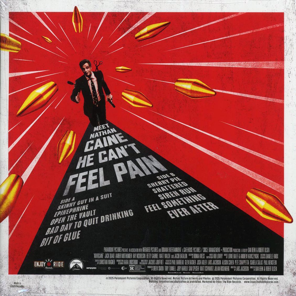 Lorne Balfe, Andrew Kawczynski - Novocaine: Music From The Motion Picture (ltd. 300 copies made) (red/yellow vinyl) Vinyl Record