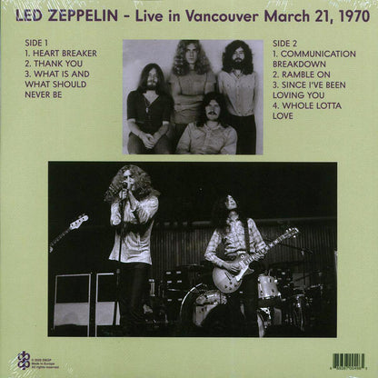 Led Zeppelin - Mudslide: Live In Vancouver March 21, 1970 Vinyl Record