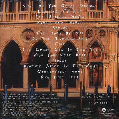 Pink Floyd - Venezia: Live At The Grand Canal, Venice July 15 1989 (ltd. ed.) (2xLP) Vinyl Record