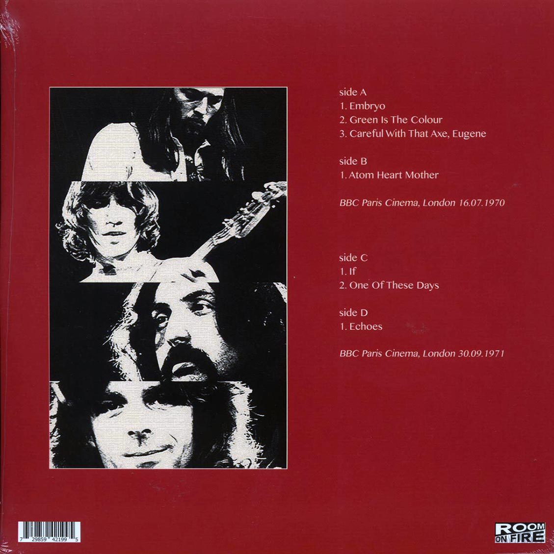 Pink Floyd - Eclipse: Recordings For John Peel At The BBC Paris Theatre, London (2xLP) Vinyl Record