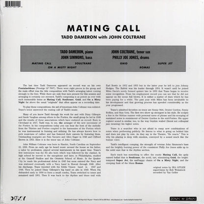 John Coltrane, Tadd Dameron - Mating Call Vinyl Record