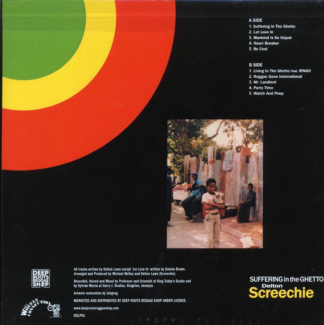 Delton Screechie - Suffering In The Ghetto Vinyl Record