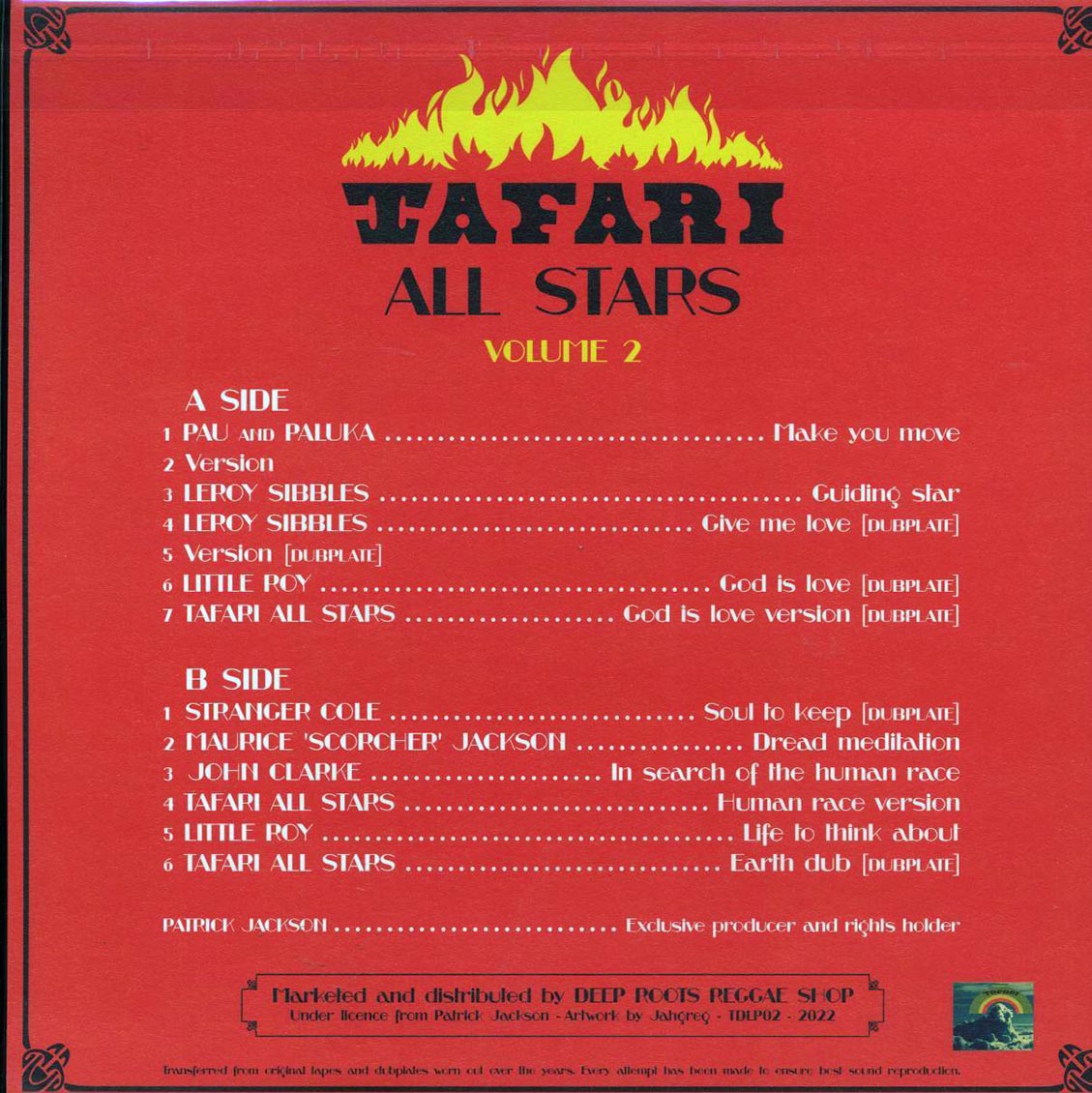 Little Roy, Leroy Sibbles, John Clarke, Tafari All Stars, Etc. - Rarities From The Vault Volume 2: Early Recordings And Dubplates Vinyl Record