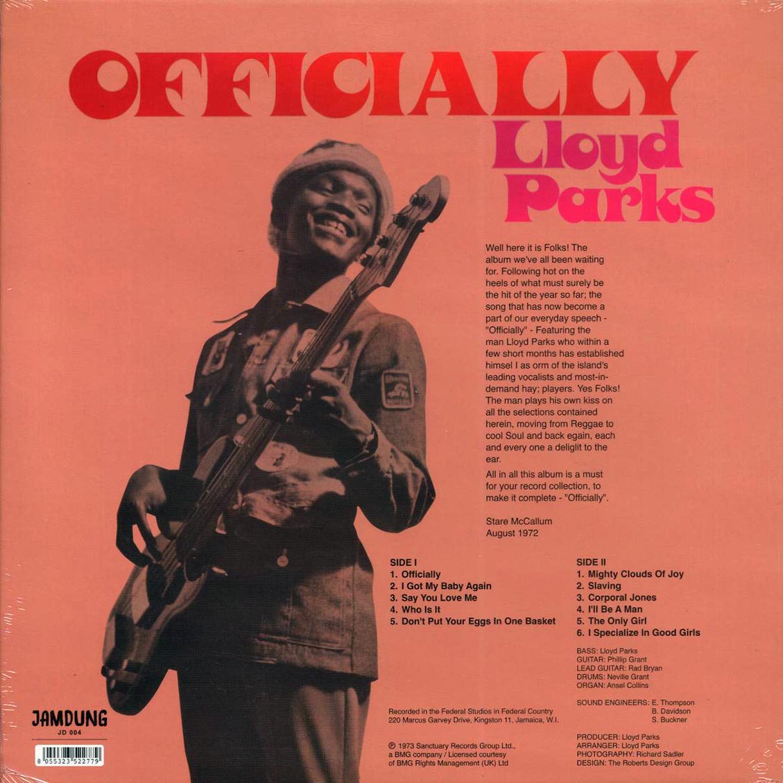 Lloyd Parks - Officially Vinyl Record