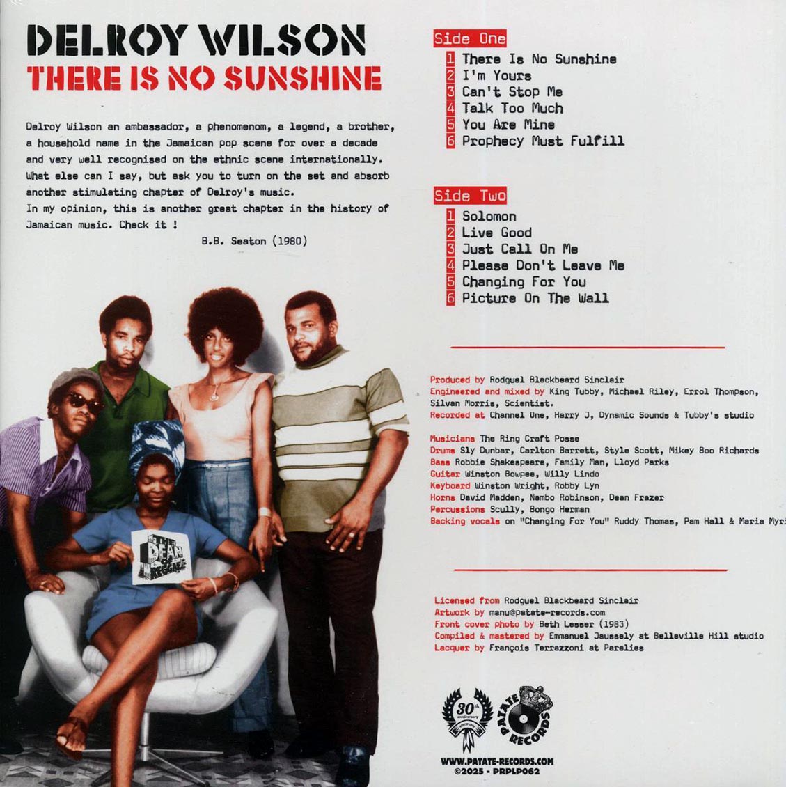 Delroy Wilson - There Is No Sunshine: The Blackbeard Years 1976-1985 Vinyl Record