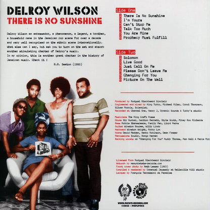 Delroy Wilson - There Is No Sunshine: The Blackbeard Years 1976-1985 Vinyl Record