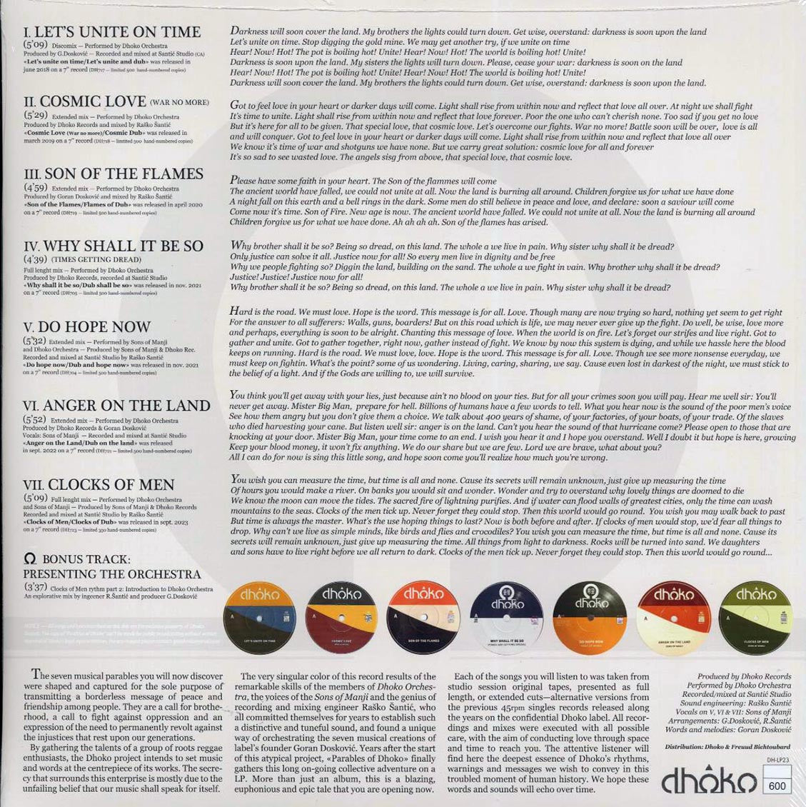 Dhoko - Parables of Dhoko Vinyl Record