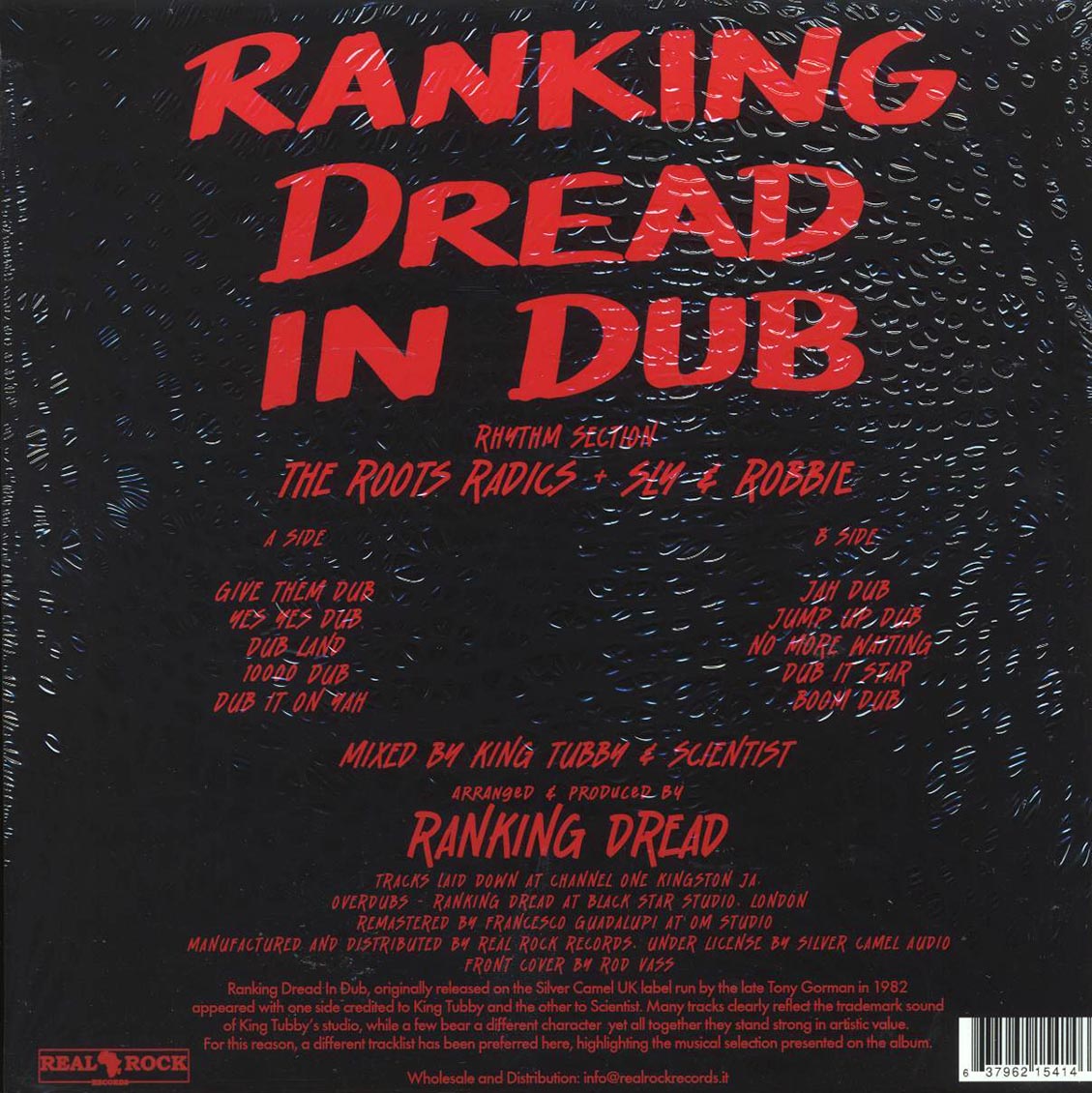 Ranking Dread - Ranking Dread In Dub Vinyl Record