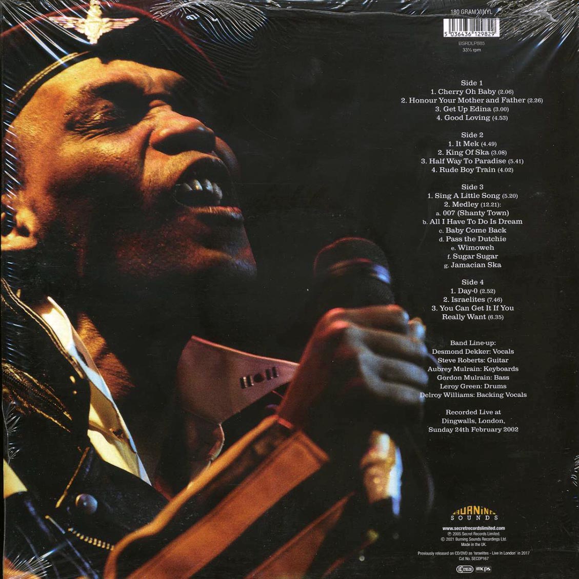 Desmond Dekker - The King Of Ska: Live At Dingwalls (2xLP) (180g) Vinyl Record