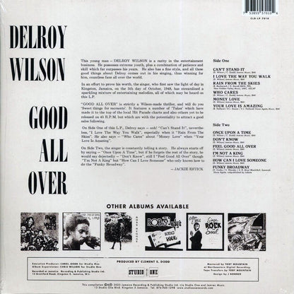 Delroy Wilson - Good All Over Vinyl Record