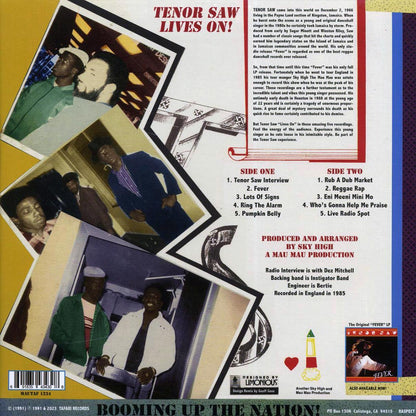 Tenor Saw - Live In London: Tenor Saw Lives On Vinyl Record