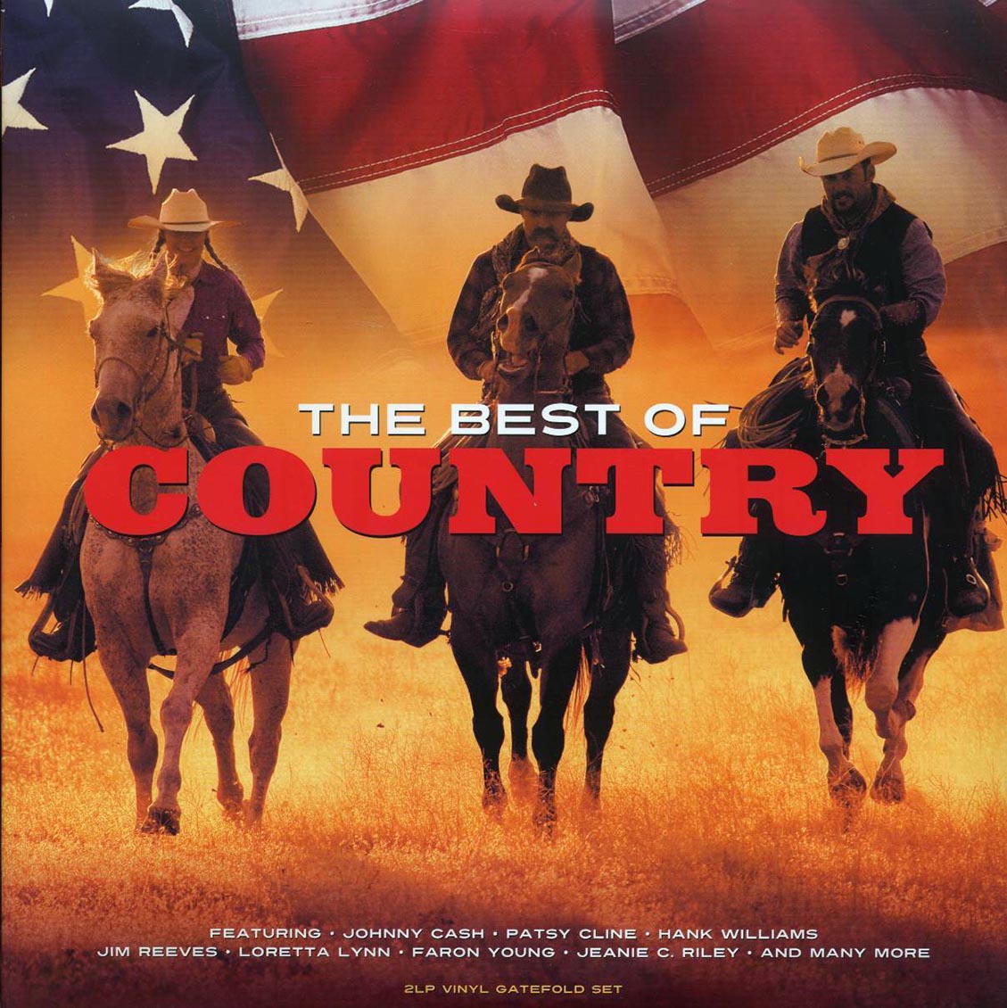 Johnny Cash, Hank Williams, Patsy Cline, Jim Reeves, Etc. - The Best of Country (32 tracks) (2xLP) Vinyl Record