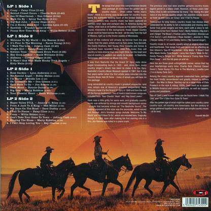 Johnny Cash, Hank Williams, Patsy Cline, Jim Reeves, Etc. - The Best of Country (32 tracks) (2xLP) Vinyl Record