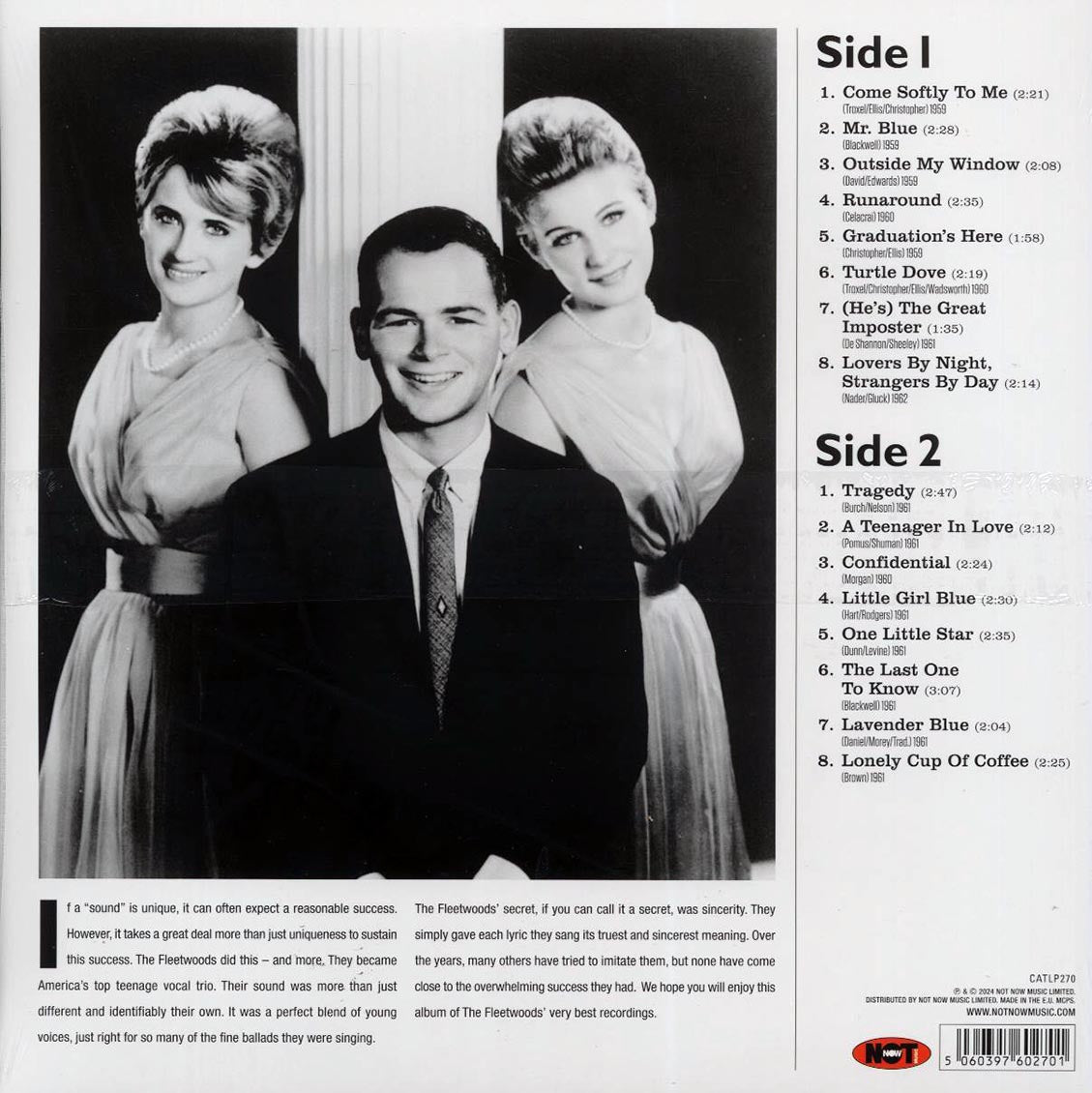 The Fleetwoods - The Very Best Of The Fleetwoods (180g) Vinyl Record