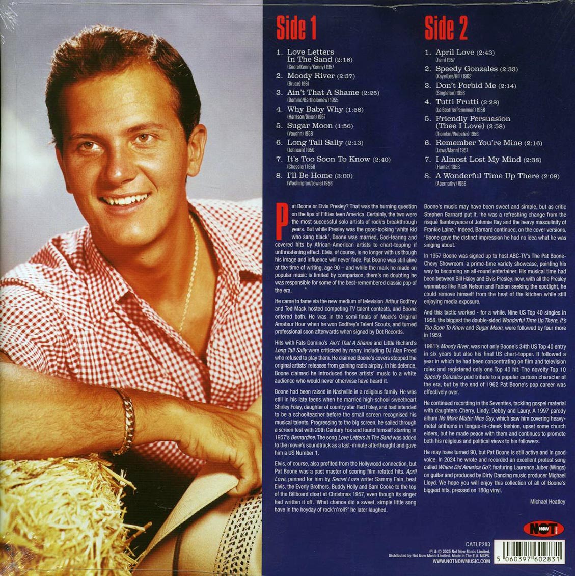 Pat Boone - The Very Best Of Pat Boone (180g) Vinyl Record