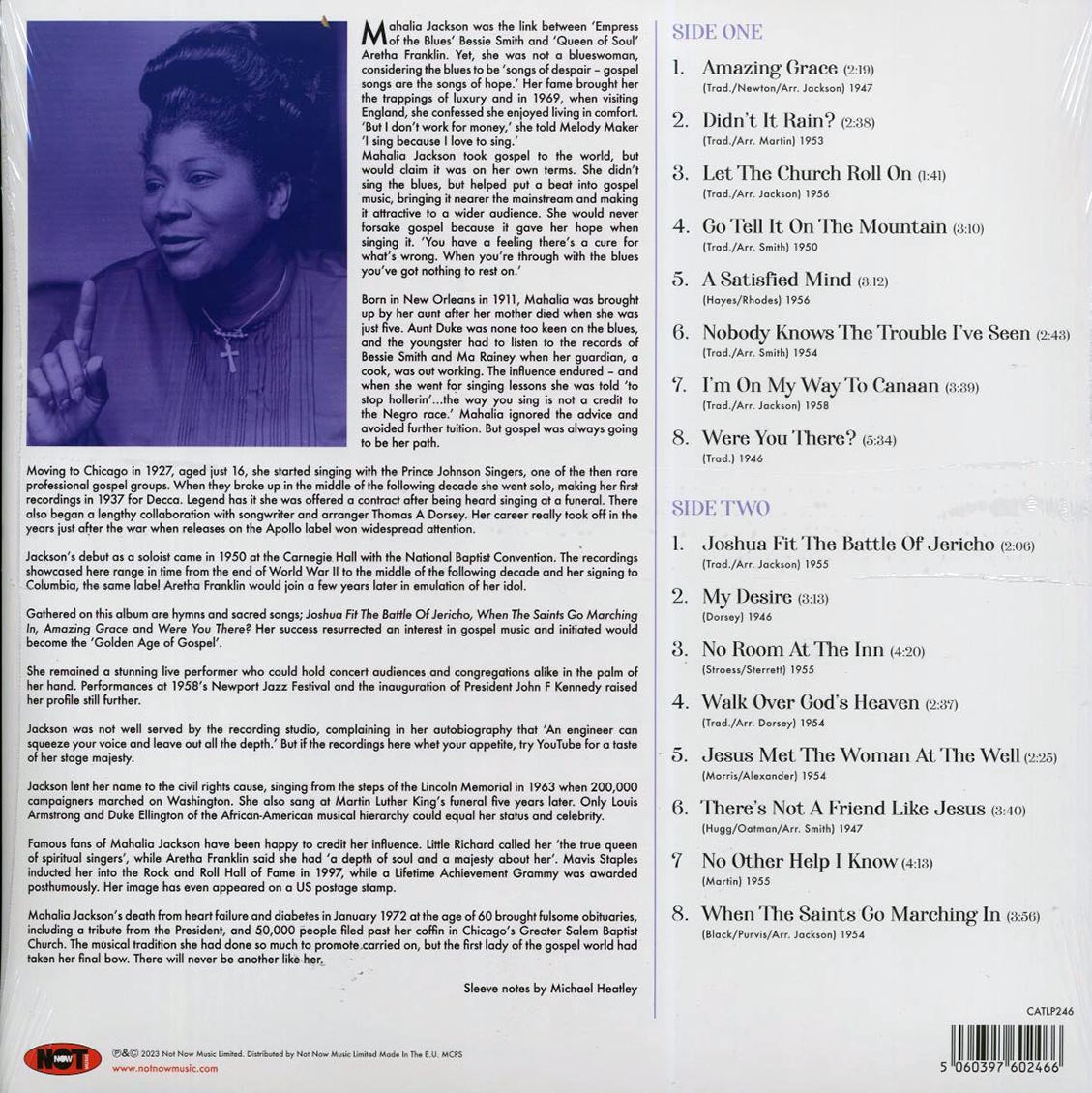 Mahalia Jackson - Queen Of Gospel (180g) Vinyl Record