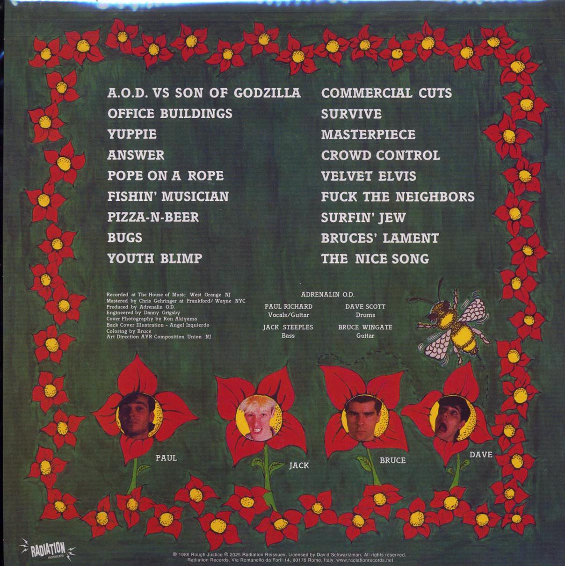 Adrenalin OD - Humungousfungusamongus (ltd. ed.) (red vinyl) Vinyl Record