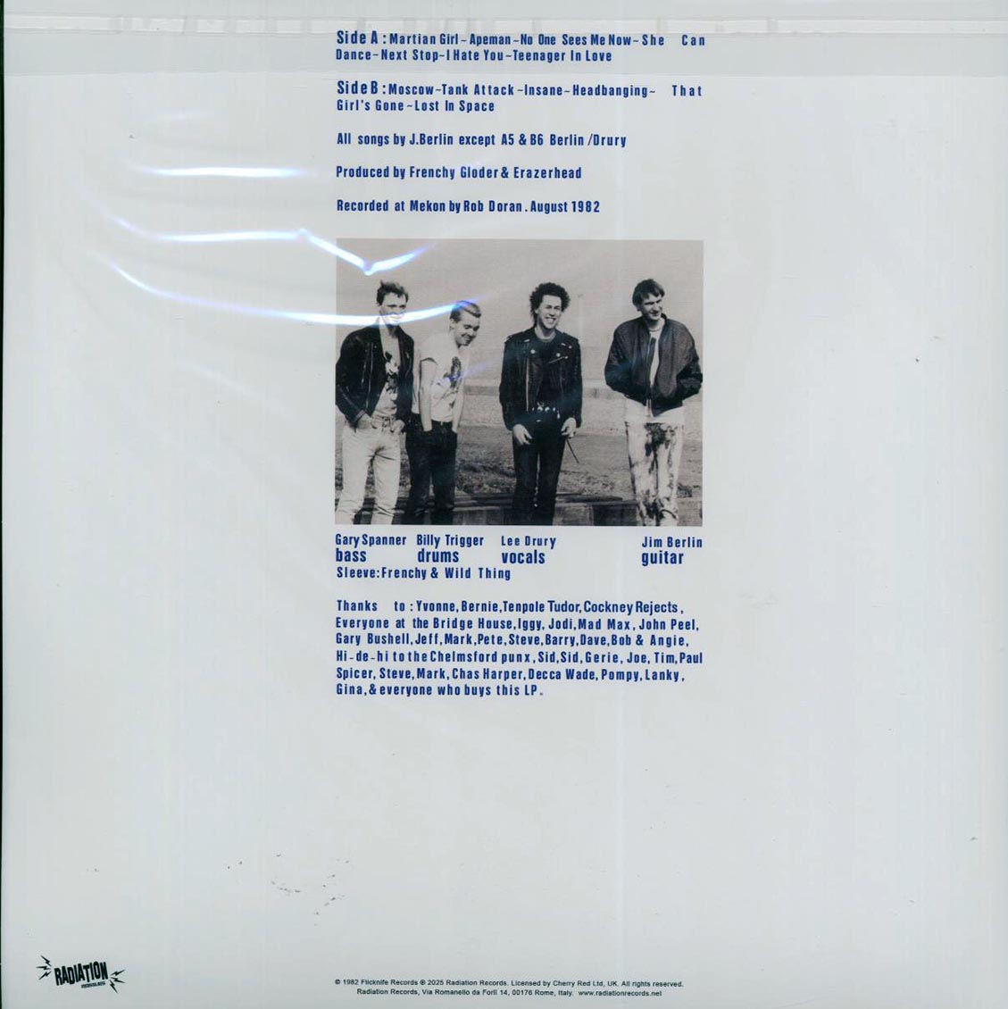 Erazerhead - The Rumble Of The East (RSD 2025) (blue vinyl) Vinyl Record