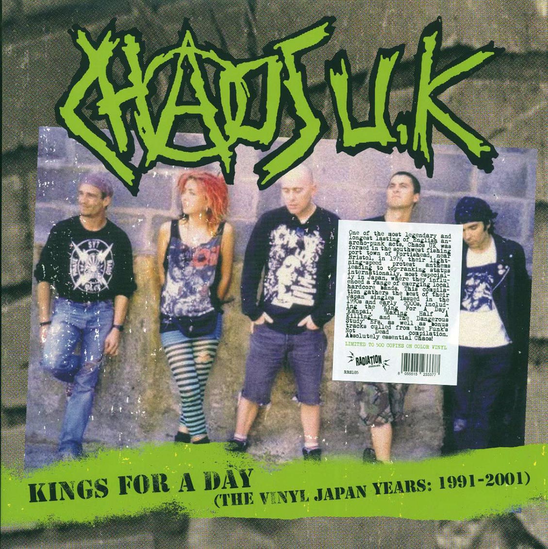 Chaos UK - Kings For A Day: The Vinyl Japan Years: 1991-2001 (ltd. ed.) (green vinyl) Vinyl Record