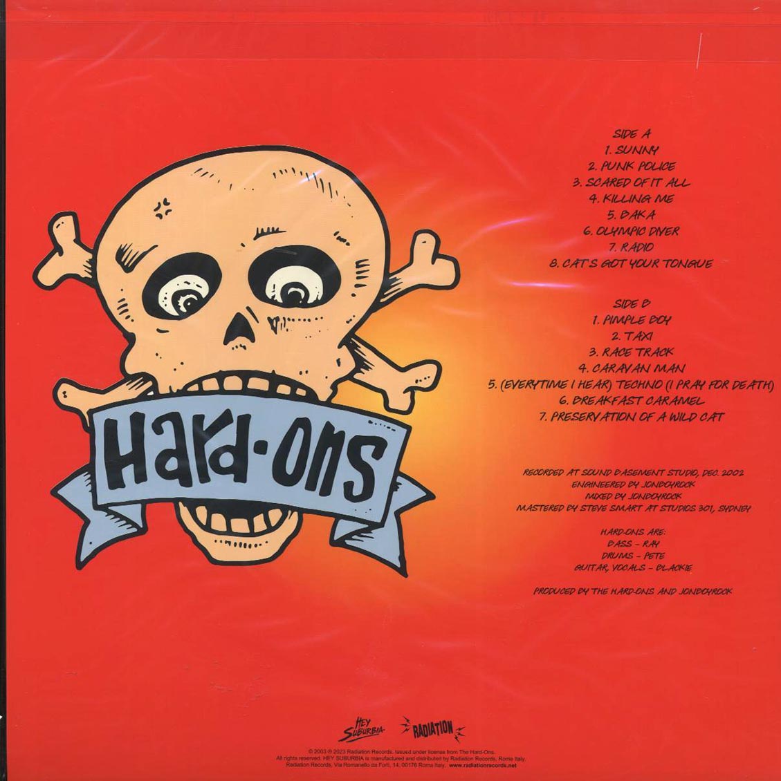 Hard-Ons - Very Exciting! (ltd. 500 copies made) (red vinyl) Vinyl Record