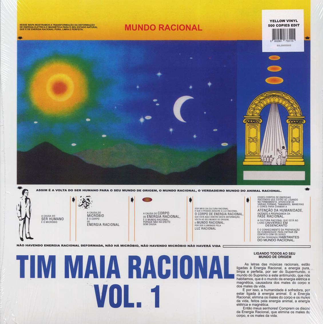 Tim Maia - Racional Volume 1 (ltd. 500 copies made) (yellow vinyl) Vinyl Record