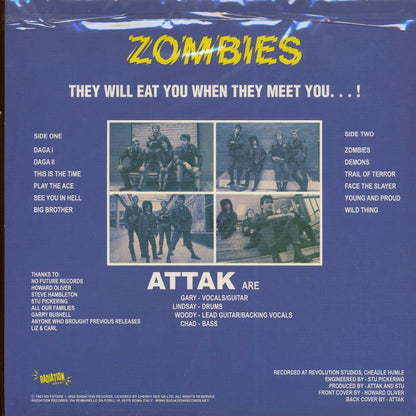 Attak - Zombies (ltd. 500 copies made) (green vinyl) Vinyl Record