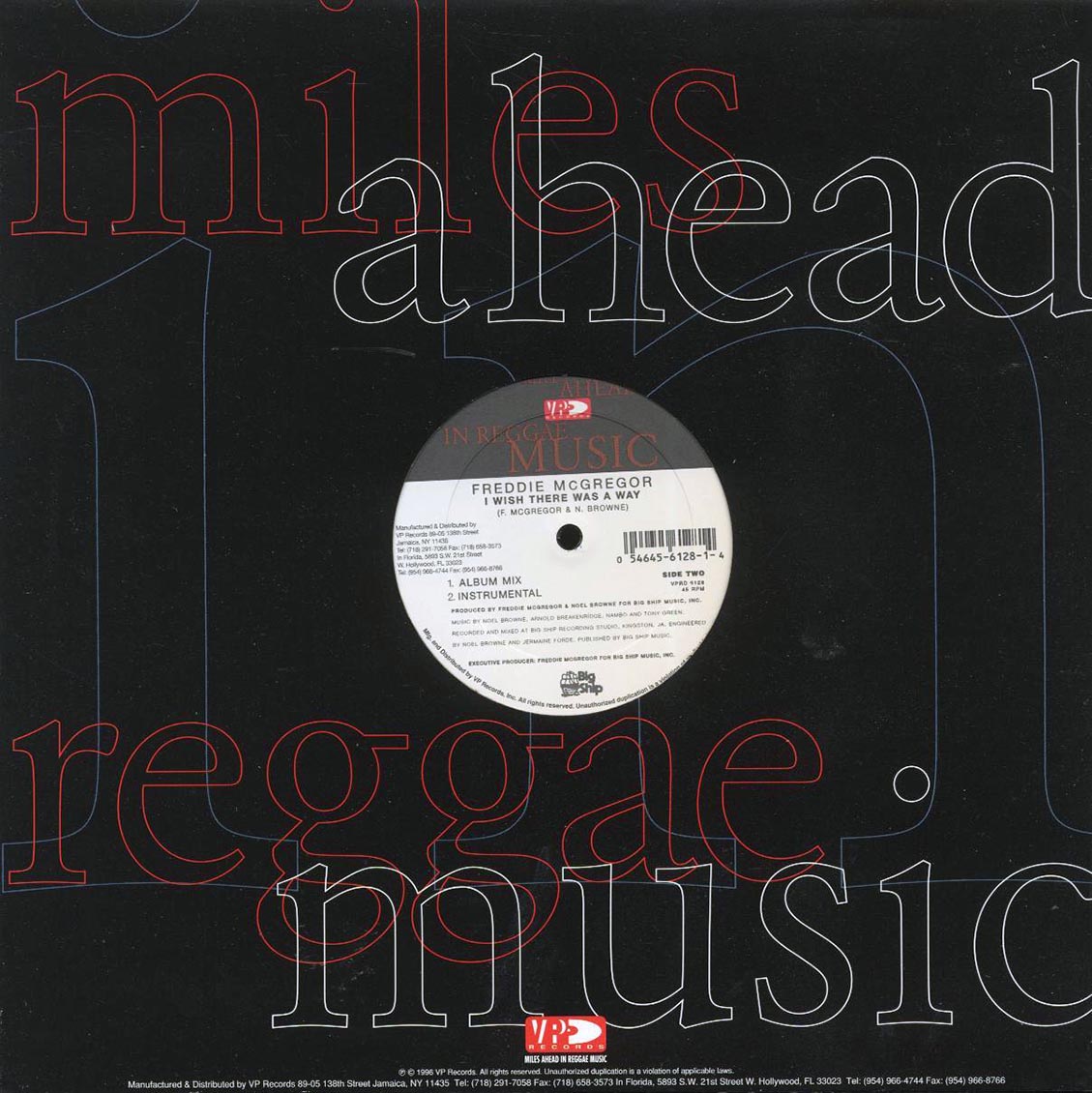 Freddie McGregor - If Love Was To Die For; Intrumental  /  Freddie McGregor - I Wish There Was A Way; Instrumental 12" Vinyl Record