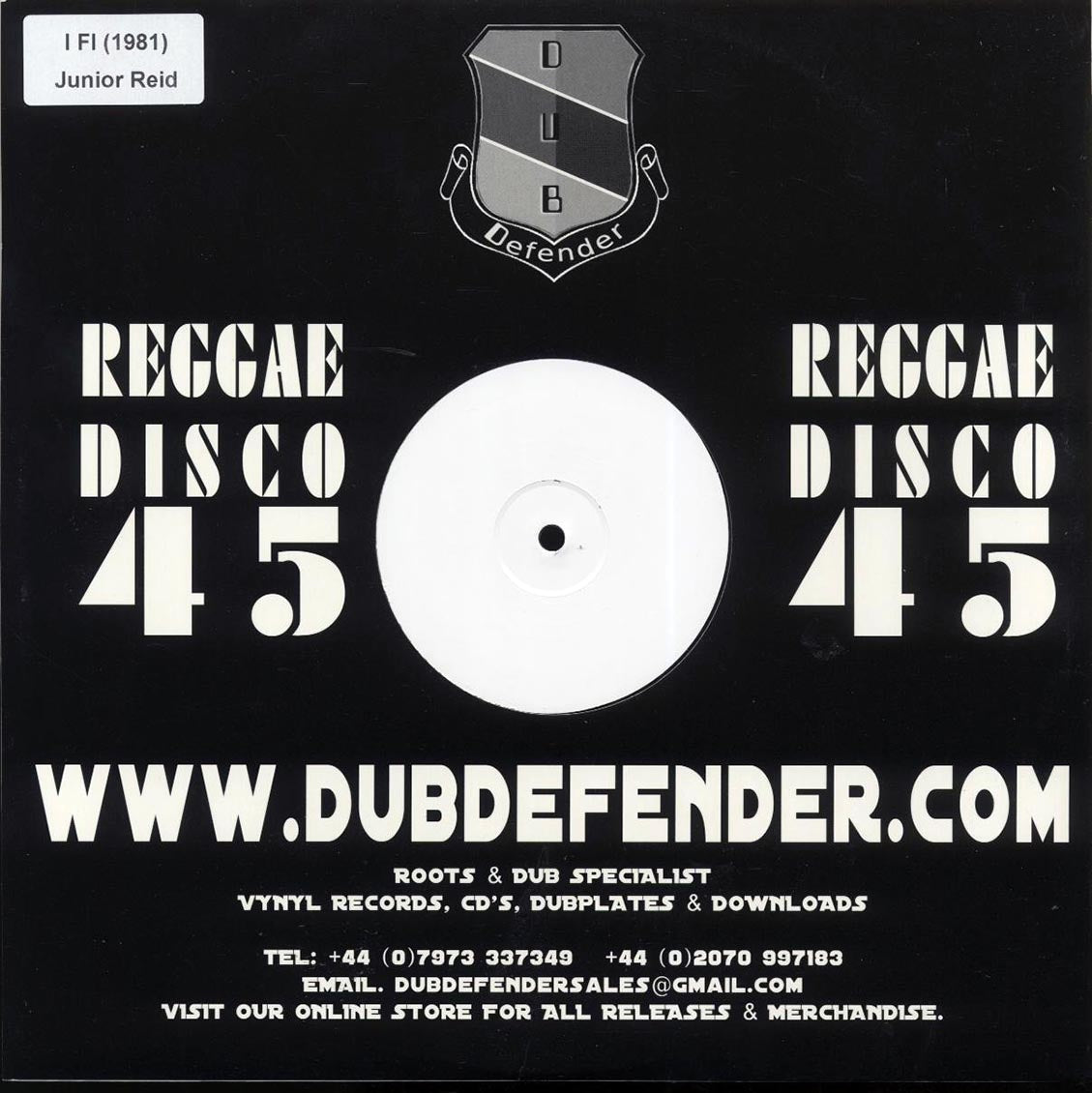 Jr. Reid - If I (Extended Mix)  /  If I Dub 12" Vinyl Record