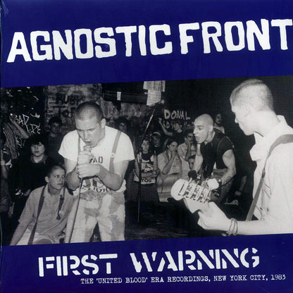 Agnostic Front - First Warning: The United Blood Era Recordings, New York City, 1983 (ltd. ed.) (blue vinyl) Vinyl Record