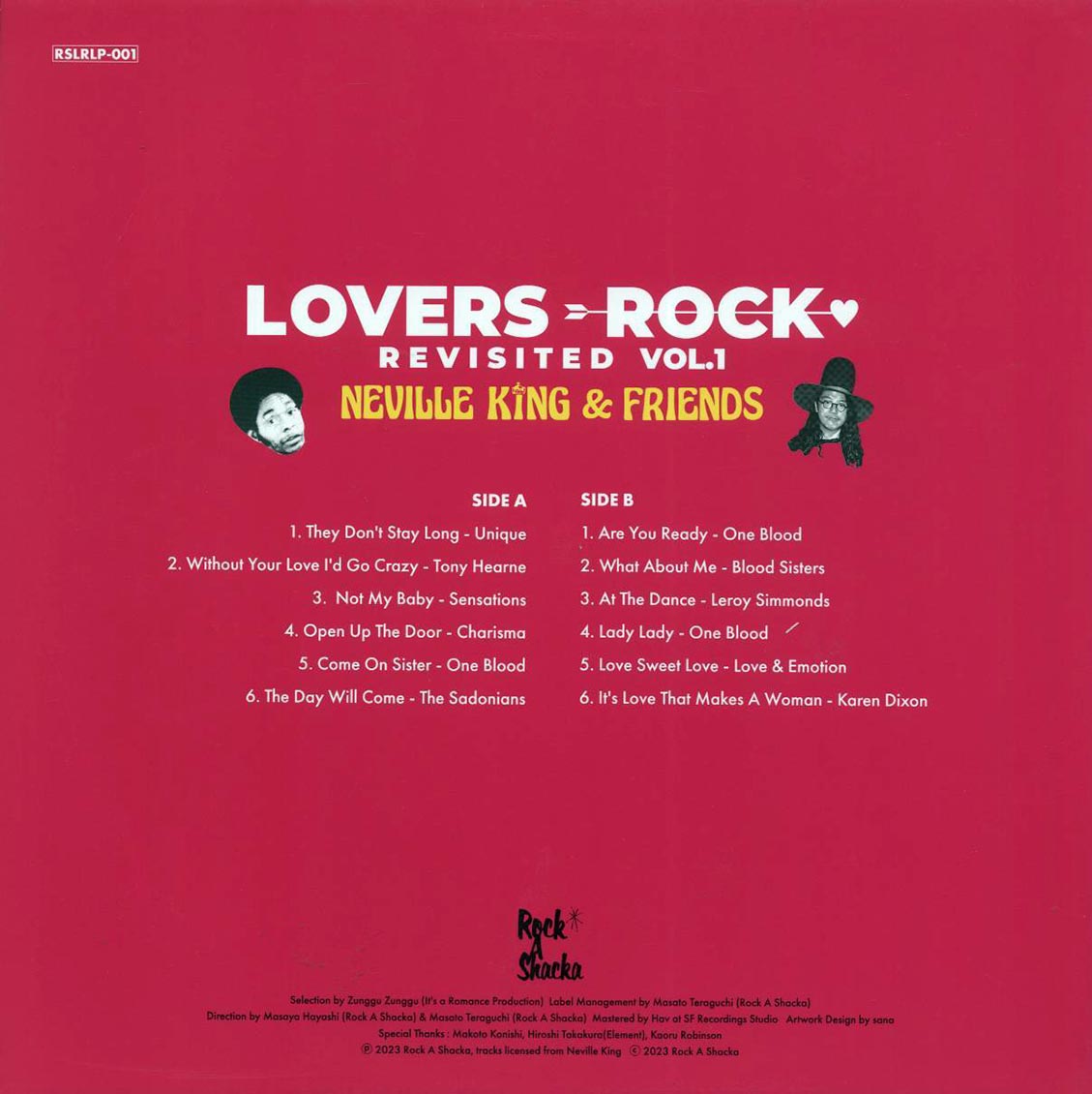 The Uniques, One Blood, Karen Dixon, Etc. - Lovers Rock Revisited Volume 1: Neville King & Friends (Japan press) Vinyl Record